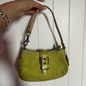 Lime green coach bag